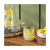 8.4oz Glass Ribbed Cassin Short Tumbler