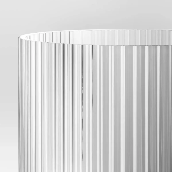 8.4oz Glass Ribbed Cassin Short Tumbler