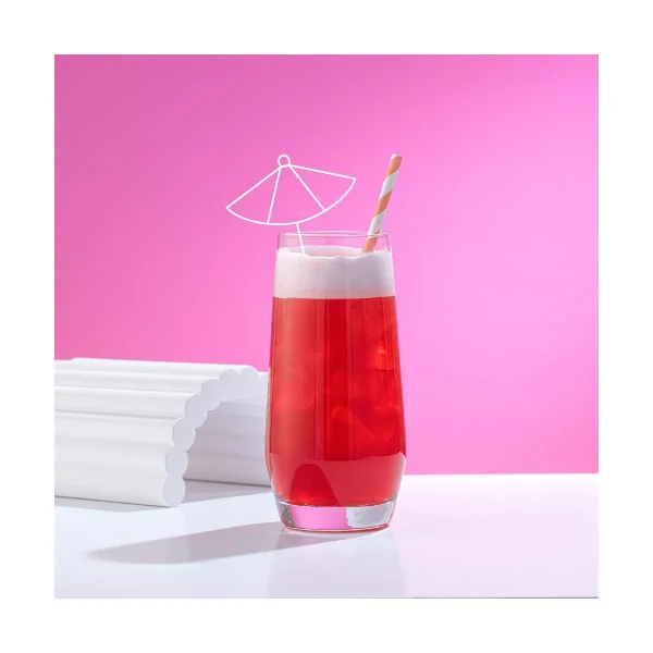 JoyJolt Gwen Highball Glasses - Set of 4 Drinking Glasses Cocktail Glassware - 18oz