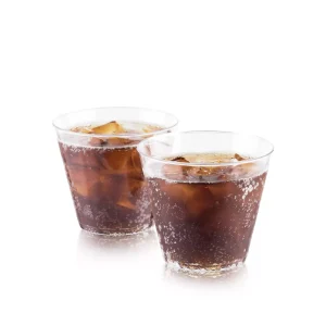True Party Plastic Cups, Disposable Drinkware - Drinking Tumblers for Cocktails and Wine - 5oz Set of 40