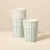 10ct Stripe & Plaid Paper Cups - with Magnolia