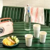 10ct Stripe & Plaid Paper Cups - with Magnolia