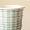 10ct Stripe & Plaid Paper Cups - with Magnolia