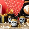 Sparkle and Bash 16 Pack Plastic Tumbler Cups for Kids, Pirate Birthday Party Supplies, 16 oz